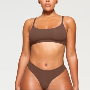 SKIMS Fits Everybody Scoop Neck‎ Bralette Jasper XS 2025